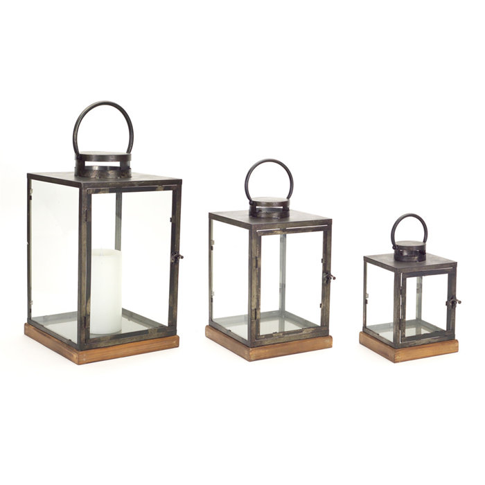 3 Piece Tabletop Lantern Set & Reviews Birch Lane